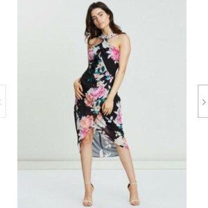 Cooper St Petal Pop High Neck Drape Dress